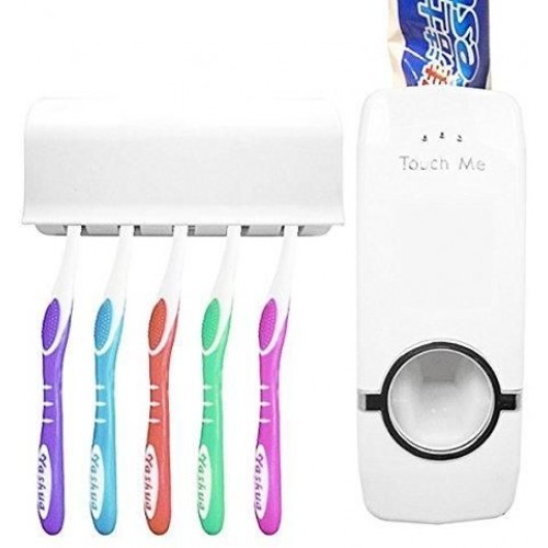 1+1 Gratis: Dozator automat pasta de dinti + Cadou: Suport de periute