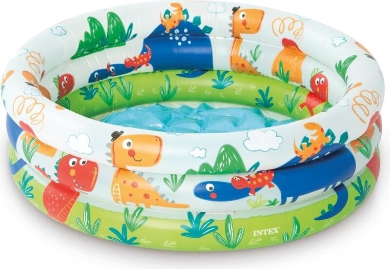 Piscina cu 3 cercuri pentru bebelusi, Intex 57106, 1-3 ani 61x22cm