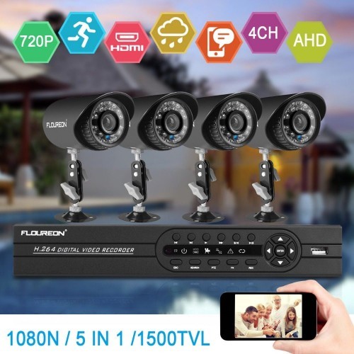 Kit supraveghere 4 camere CCTV Ahd