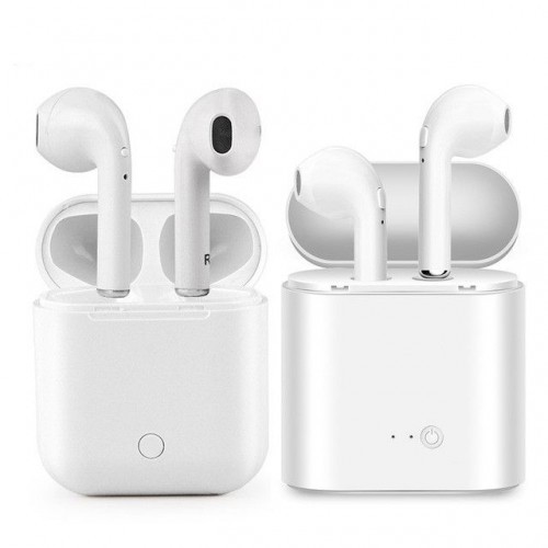 Casti i7 TWS, Dock Wireless, Bluetooth, incarcator incorporat 