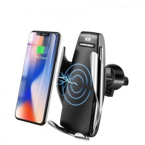 Suport Incarcator Telefon Auto Smart Wireless, Senzor 360°, Fast Charge 10 W ,Universal Android si IOS