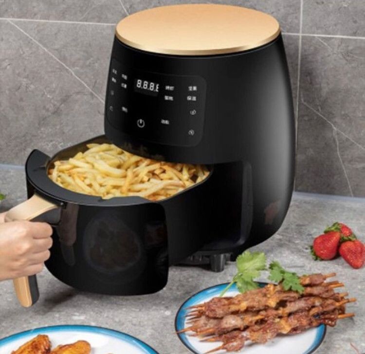Friteuza fara Ulei cu aer cald, 2400 W Functie de Coacere, Prajire 6l Air Fryer 