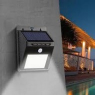 3 x Lampa LED incarcare solara si senzor de miscare 20 x LED Wall Light