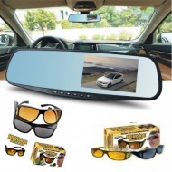 Oglinda Retrovizoare, Full Hd 1080p tip camera Auto Video, Cu Monitor Tip + 2 X Ochelari Auto HD VISION