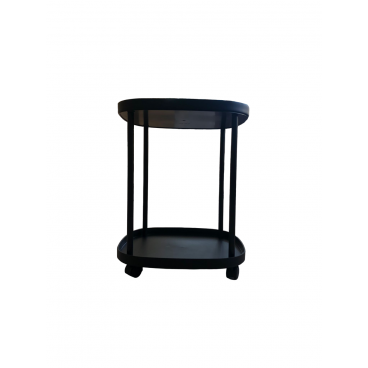Masuta cafea PVC 50X42 alb / negru